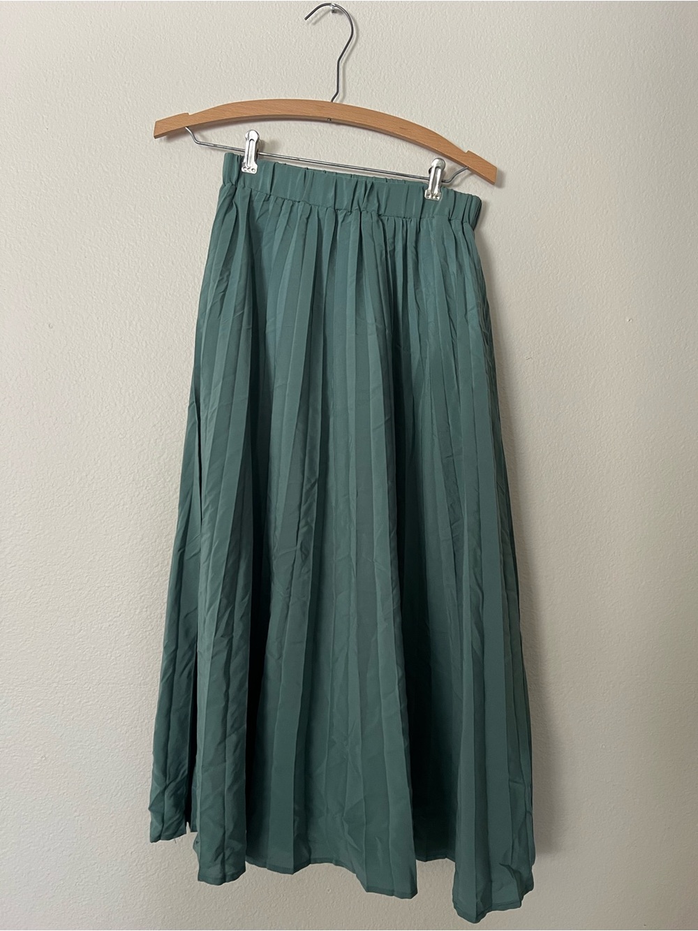 a new day Teal Pleated Maxi Skirt